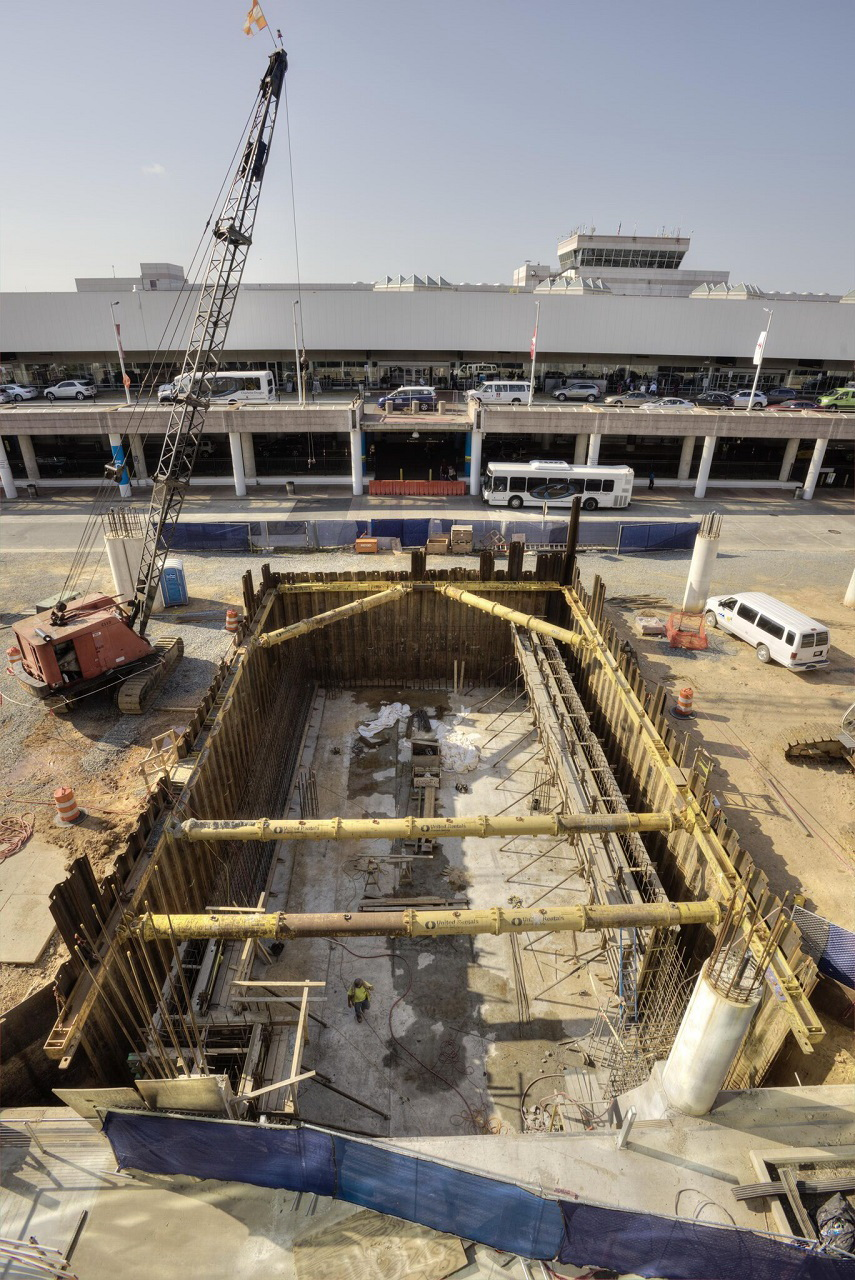 Destination CLT is a 10-year, $2.5 billion capital improvement program of capacity enhancements that include concourse expansions, a fourth parallel runway, a new elevated terminal curbfront roadway and pedestrian tunnels, and a terminal lobby expansion.