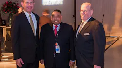 From left to right, David Paddock, senior vice president and general manager, U.S. Aircraft Services; John Hovis, vice president and general manager, Dulles John Langevin, vice president of FBO Operations, North America