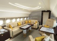Effect picture of A319 business jet cabin
