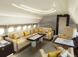 Effect picture of A319 business jet cabin