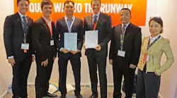 Left to Right: Bobby Tham, General Aviation Regional Manager, Far East, Air BP; David Lim, Sales and Customer Experience Executive, Wings Over Asia; Ng Yeow Meng, Founder and Managing Director, Wings Over Asia; Uwe Nitsche, CEO, Rocket Route; Wilson Yuan, Regional Sales & Marketing Manager, Air BP; Zhang Shu Ping, General Aviation Account Manager, Air BP.