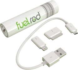 FuelRod offers phone charging units for travelers, which can be exchanged for fully charged units will traveling.