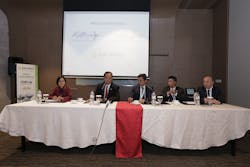 Pictured, from left to right, are Maria Kristi Endah Murni, Director of Air Transport, DGCA, Ministry of Air Transportation Indonesia; His Excellency Mr. Budi Karya Sumadi, Minister of Transportation, Indonesia; Pahala Nugraha Mansury, Chairman, INACA, President and Chief Executive Officer (CEO) Garuda; Boyke Soebroto, Chairman of Cargo Flights, INACA, and President and Chief Executive Officer of Cardig Air; and Vladimir Zubkov, Secretary General, TIACA. Pictured, from left to right, are Maria Kristi Endah Murni, Director of Air Transport, DGCA, Ministry of Air Transportation Indonesia; His Excellency Mr. Budi Karya Sumadi, Minister of Transportation, Indonesia; Pahala Nugraha Mansury, Chairman, INACA, President and Chief Executive Officer (CEO) Garuda; Boyke Soebroto, Chairman of Cargo Flights, INACA, and President and Chief Executive Officer of Cardig Air; and Vladimir Zubkov, Secretary General, TIACA.