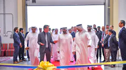 Front row from left to right: H.E. Khalifa Al Zaffin, H.E. Guenter Rauer, HH Sheikh Ahmed bin Saeed Al Maktoum, Ziad Al Hazmi