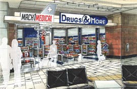 Mach1Medical is a state of the art, on-demand medical clinic that will be located in Terminal 4.