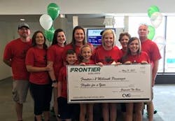 Frontier Airlines thanked their two-millionth CVG passenger, Lori, of Seaman, Ohio, and her guest, with one year&rsquo;s worth of travel, and free parking provided by CVG.
