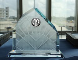 The Austin airport was recognized with a National Award in the category of projects ranging from $15 million to $75 million. The Austin airport was recognized with a National Award in the category of projects ranging from $15 million to $75 million.