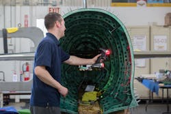 Portable, hand held, 3D laser scanning excels in confined areas and shop floor conditions. Portable, hand held, 3D laser scanning excels in confined areas and shop floor conditions.