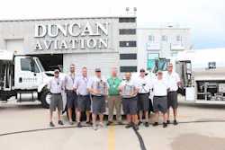 Duncan Aviation is is one of only eight worldwide FBOs to receive this mid-cabin Gulfstream qualification and one of only 53 to receive the large cabin qualification.