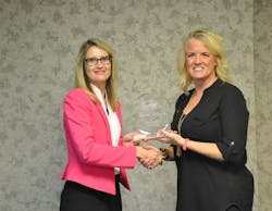 CareerTech State Director, Dr. Marcie Mack. with Karen Johnson CareerTech State Director, Dr. Marcie Mack. with Karen Johnson