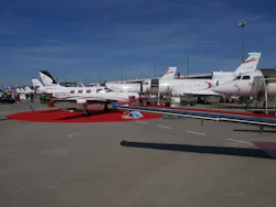 Static display at EBACE 2017 in Geneva Switzerland. Static display at EBACE 2017 in Geneva Switzerland.