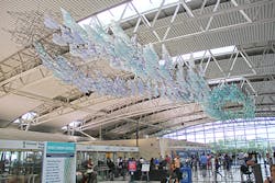 Spectroplexus.” was created through a unique partnership between the airport’s Lambert Art & Culture Program and Washington University in St. Louis Spectroplexus.” was created through a unique partnership between the airport’s Lambert Art & Culture Program and Washington University in St. Louis