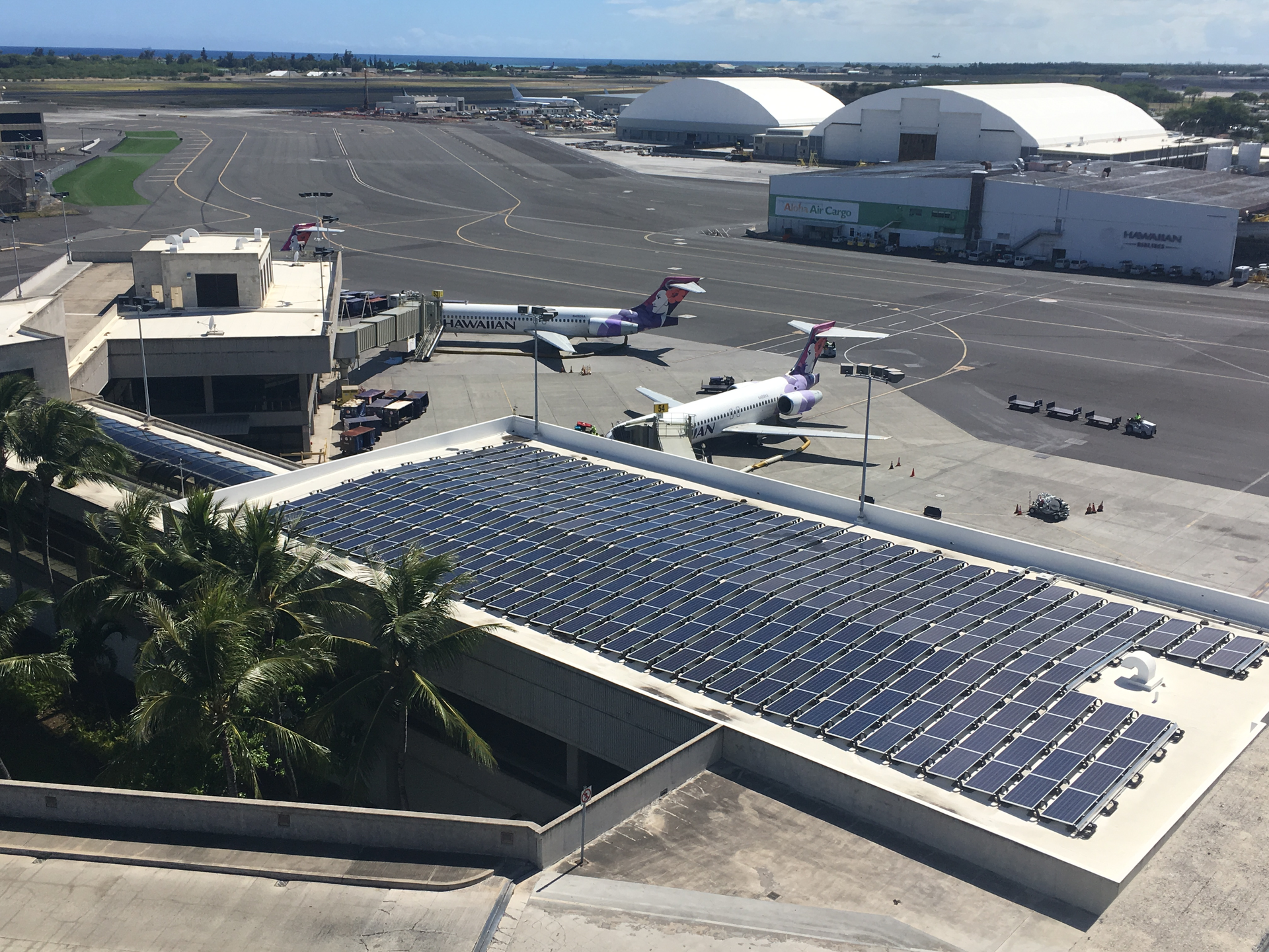 The energy performance contract guarantees an additional $65 million in energy savings through the replacement and retrofit of 47,747 existing fluorescent lamps, bringing the total number of new light fixtures in the airports to 98,000, when combined with those replaced during Phase 1.