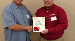 Pictured (L to R) Larry Laney, Southwest Airlines Ground Support Director and Eric Paulson, President of LEKTRO. Pictured (L to R) Larry Laney, Southwest Airlines Ground Support Director and Eric Paulson, President of LEKTRO.