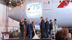 American Airlines team member Azreil “Al” Blackman, an Aviation Maintenance Technician (AMT) Crew Chief based at New York’s John F. Kennedy International Airport (JFK), celebrated 75 years of service with the airline today. At a ceremony at JFK today, the airline surprised him by dedicating a Boeing 777 in his honor.