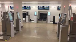 The new Rockwell Collins self service bag drop systems at Birmingham Airport are reducing queuing and transaction times for passengers.