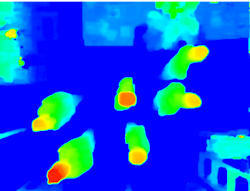 Example of 3D image (the colors indicate the distance from the sensors). Example of 3D image (the colors indicate the distance from the sensors).