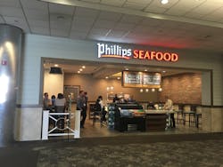 Phillips Seafood brings its commitment to outstanding quality seafood and the heritage of Maryland-style cooking to its new location in Concourse D. Phillips Seafood brings its commitment to outstanding quality seafood and the heritage of Maryland-style cooking to its new location in Concourse D.