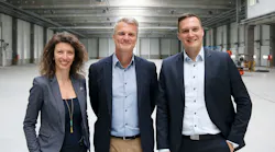 Left to right: Réka Sebestyén, Head of Property Development and Leasing; René Droese, Director Property and Cargo; and Jozsef Kossuth, Cargo Manager, Budapest Airport.