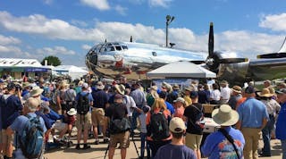 B-29 Doc on Boeing Plaza at EAA AirVenture 2017.