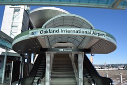 Entrance to Oakland Airport BART Station BART to OAK tram 59a81cf754ab5