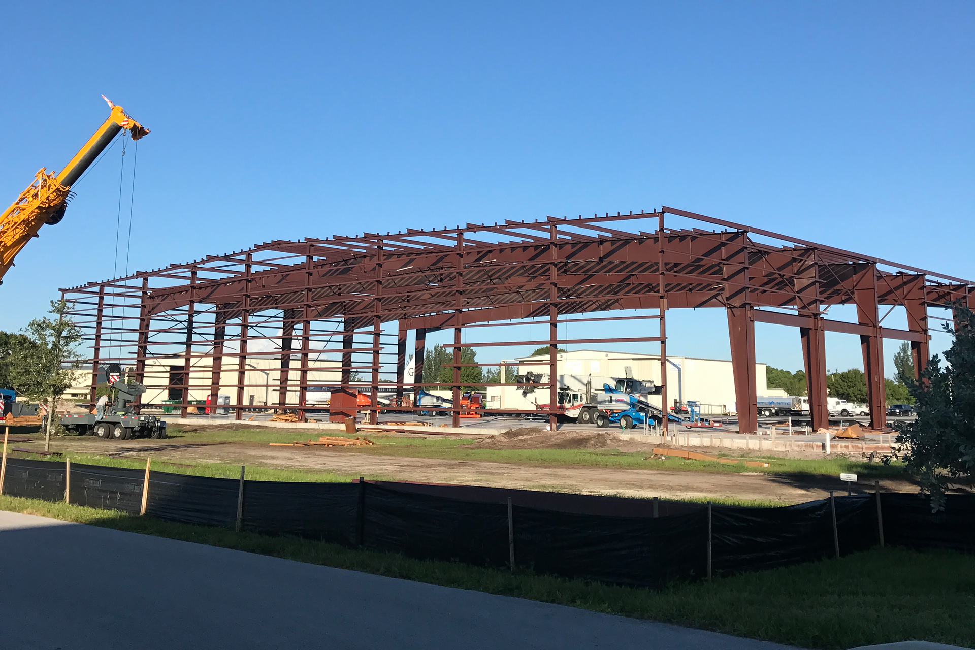Both hangars will measure 25,000 square feet and will be able to accommodate aircraft up to a G-650 and Global Express.