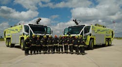 Oshkosh Airport Products is delivering three more Oshkosh&circledR; Striker&circledR; 6 X 6 aircraft rescue and fire fighting (ARFF) vehicles to airports administered and operated by Servicios Aeroportuarios Bolivianos S.A. (SABSA) for the country of Bolivia