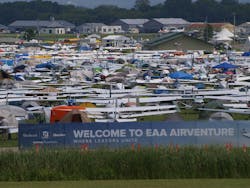 One of the airplane camping areas at AirVenture Oshkosh 2017. One of the airplane camping areas at AirVenture Oshkosh 2017.