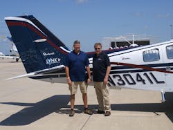 L3 Chief Pilot Todd Scholten and AMT Chief Editor Ron Donner. L3 Chief Pilot Todd Scholten and AMT Chief Editor Ron Donner.