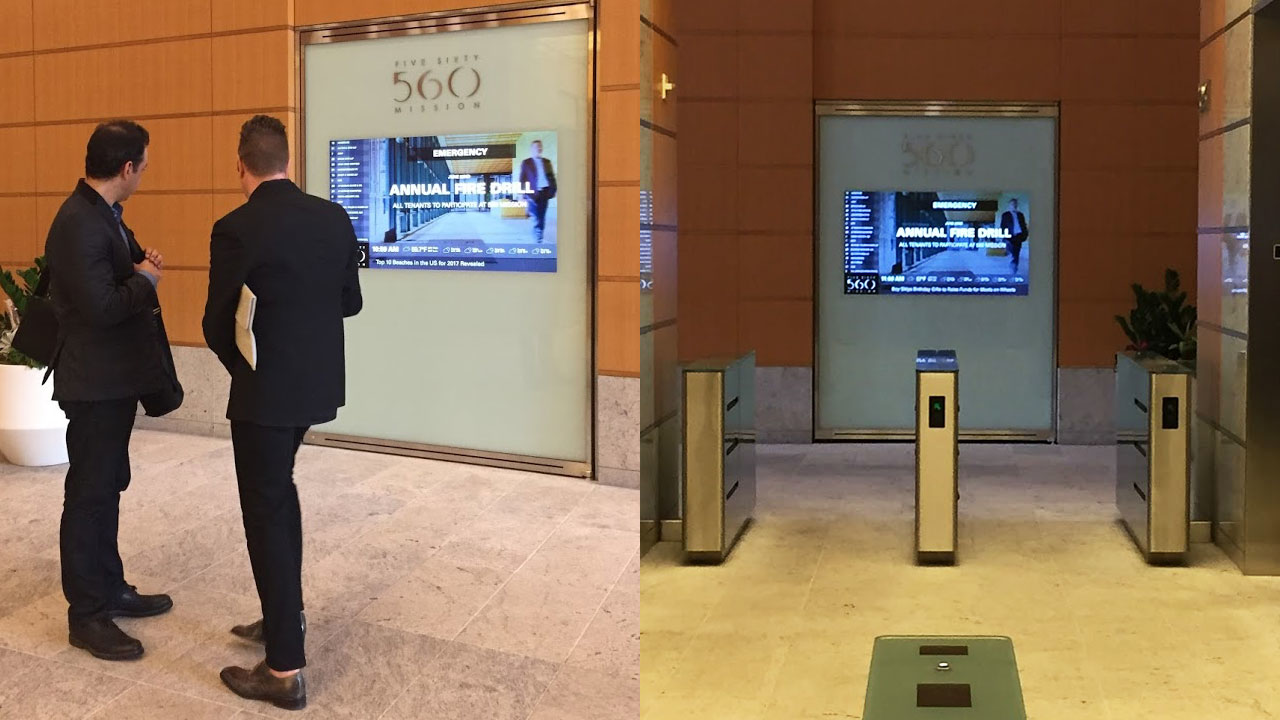 560 Mission (San Francisco) Lobby Directory and Information Display