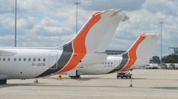 Jota Aviation, now supporting three BAE/Avro RJs, talks up ACMI demand at ERA, Athens.