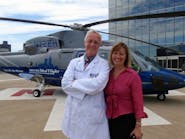 Partnering with the Association of Air Medical Services (AAMS), Sikorsky presented a $5,000 donation to the MedEvac International Foundation for the second annual Dr. Suzanne Wedel Scholarship award. [Photo credit: Maura Hughes/Boston MedFlight]