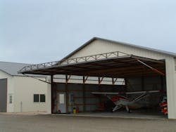 For long-term durability and safety through strong winds, select a door made of all-steel construction. For long-term durability and safety through strong winds, select a door made of all-steel construction.