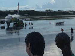 The last Delta Air Lines flight departs Key West International Airport Sept. 7 before Hurricane Irma made landfall.