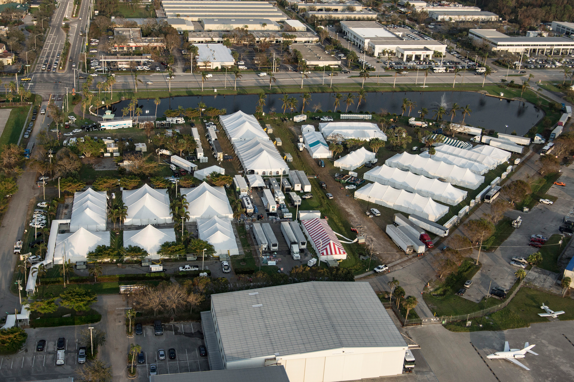 Naples Airport served as a staging area for FPL crews after Hurricane Irma 59f8d2bc83189