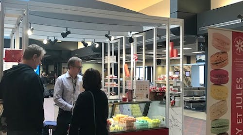 Gaby et Jules offers authentic French confections including macarons, confitures (jams) and gourmet nuts in the patisserie&rsquo;s Concourse A kiosk.