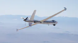 NASA’s remotely piloted Predator named Ikhana flies over the skies above the agency’s Armstrong Flight Research Center testing a collision avoidance system.