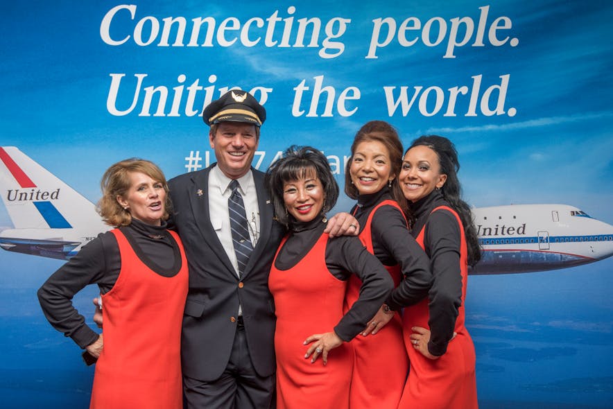 Serving as the ultimate throwback, the airline recreated the first 747 flight operated by United in 1970 for today&apos;s historic farewell journey.