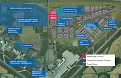 Costco Wholesale Corp. will be constructing a 154,000 square foot warehouse next to the Queen Elizabeth II Highway as part of the regional aerotropolis project at EIA. Costco Wholesale Corp. will be constructing a 154,000 square foot warehouse next to the Queen Elizabeth II Highway as part of the regional aerotropolis project at EIA.