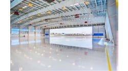 Atlantic Aviation wanted to create a 43,000 square-foot maintenance hangar on an under-utilized area of the existing site that could accommodate up to four Gulfstream G650 aircraft.