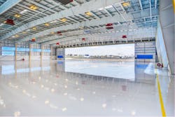 Atlantic Aviation wanted to create a 43,000 square-foot maintenance hangar on an under-utilized area of the existing site that could accommodate up to four Gulfstream G650 aircraft. Atlantic Aviation wanted to create a 43,000 square-foot maintenance hangar on an under-utilized area of the existing site that could accommodate up to four Gulfstream G650 aircraft.