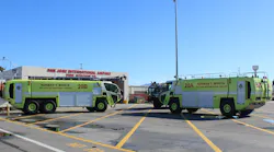 The total cost of the two new ARFF vehicles, including purchase, inspections and training, is $1.6 million. Federal grants covered 80 percent with airport operating funds paying for 20 percent.
