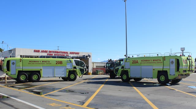 The total cost of the two new ARFF vehicles, including purchase, inspections and training, is $1.6 million. Federal grants covered 80 percent with airport operating funds paying for 20 percent.