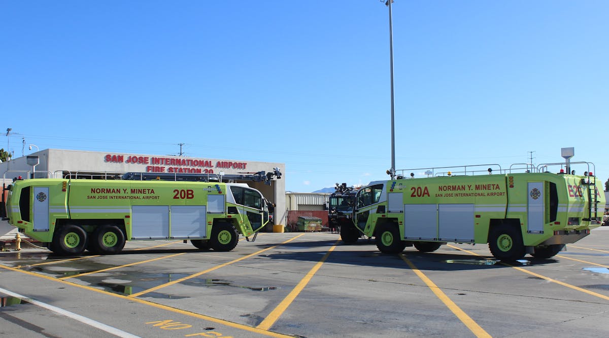 The total cost of the two new ARFF vehicles, including purchase, inspections and training, is $1.6 million. Federal grants covered 80 percent with airport operating funds paying for 20 percent.