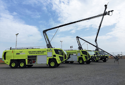 Oshkosh Airport Products has delivered three Oshkosh Striker 6 X 6 aircraft rescue and fire fighting (ARFF) vehicles to Kotoka International Airport (ACC) located in Accra, the capital of Greater Accra in the West African country of Ghana. Their arrival was celebrated with a traditional rollout ceremony at the airport.