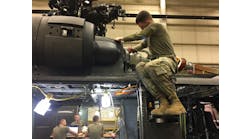 Soldiers with B Company, 2-210th Aviation Regiment, 128th Aviation Brigade, U.S. Army Aviation Center of Excellence, learn to repair a UH-60 helicopter as part of Military Occupation Specialty 15T training at 128th Aviation Brigade at Joint Base Langley-Eustis, Virginia. Soldiers with B Company, 2-210th Aviation Regiment, 128th Aviation Brigade, U.S. Army Aviation Center of Excellence, learn to repair a UH-60 helicopter as part of Military Occupation Specialty 15T training at 128th Aviation Brigade at Joint Base Langley-Eustis, Virginia.