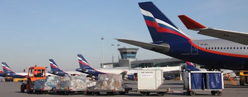 Aeroflot international flight baggage store