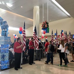 The brave men and women and their families boarded a flight to Dallas courtesy of American Airlines as part of the 13th Annual Seats for Soldiers event.