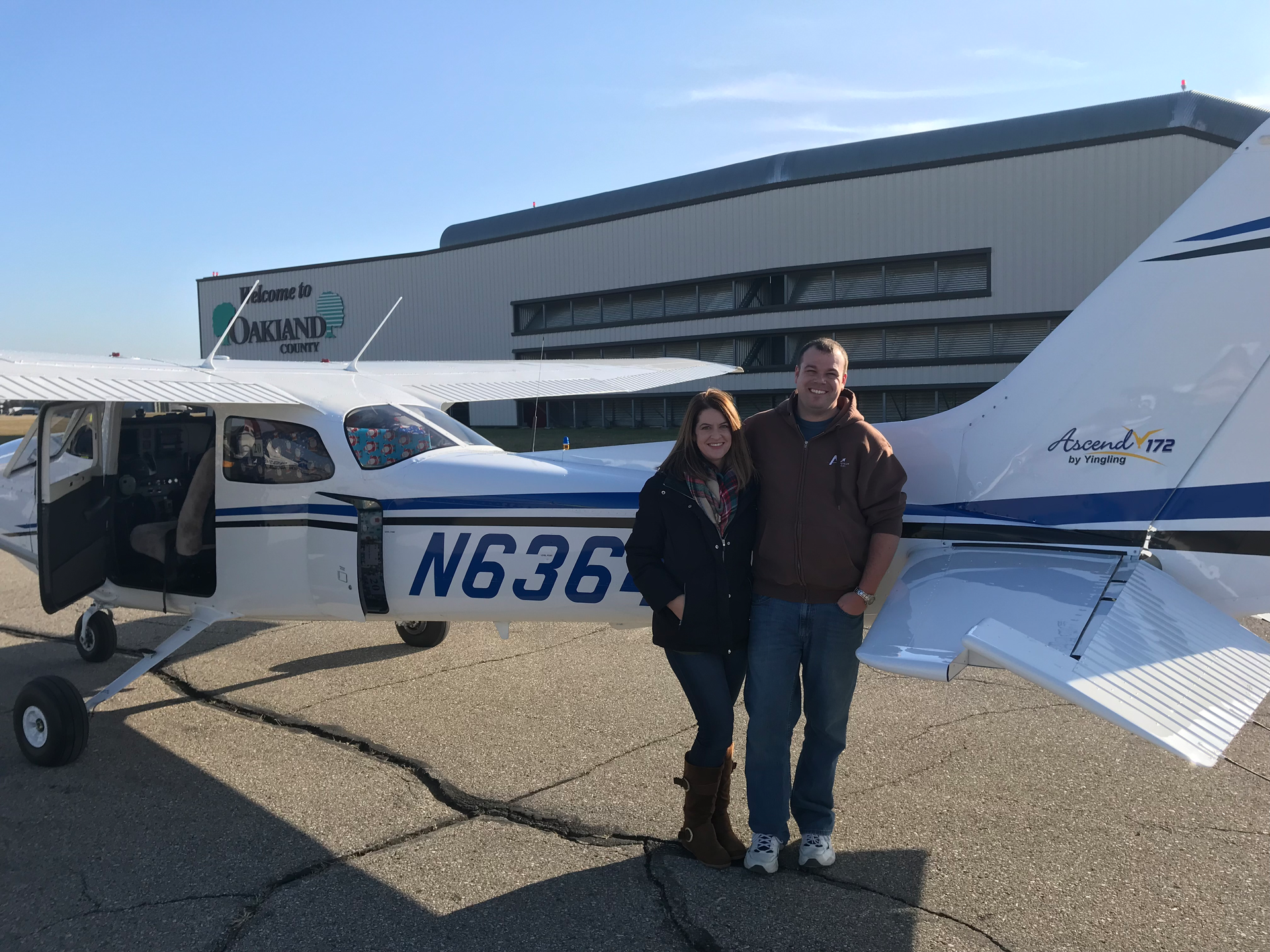 Stacey and Joe Mills and the Ascend 172