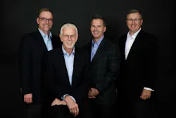 From left to right: Bryon Mobley, Jack Wetzel, Pat Searle, and Jim Riner. From left to right: Bryon Mobley, Jack Wetzel, Pat Searle, and Jim Riner.